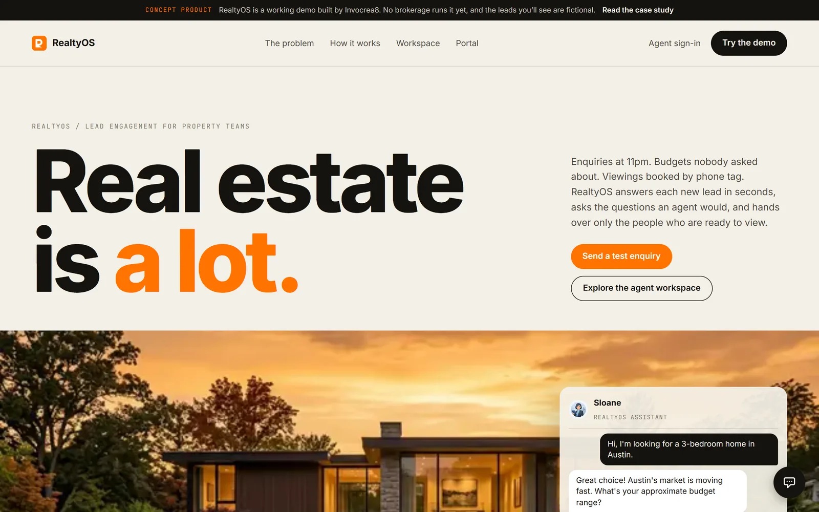 RealtyOS · Real Estate Is a Lot